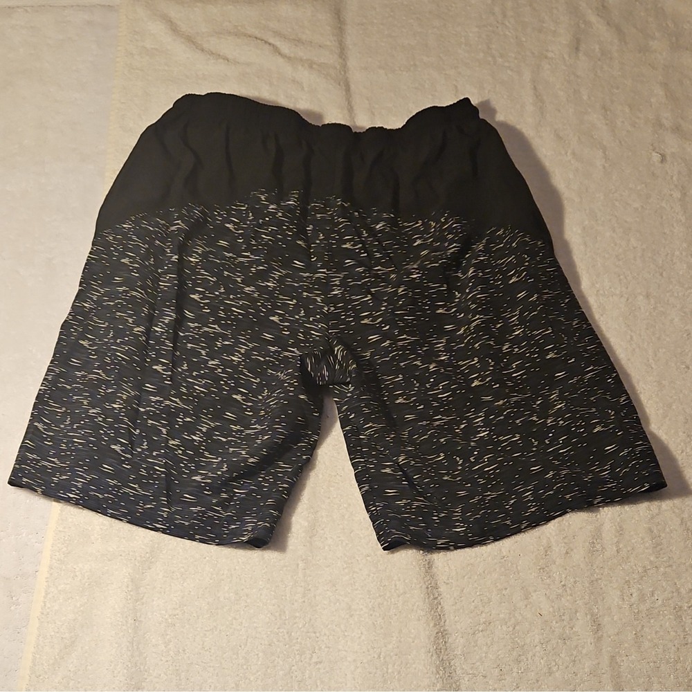 Game Time Men's Athletic Activewear Shorts Black Speckled, Size M‎ Regular
